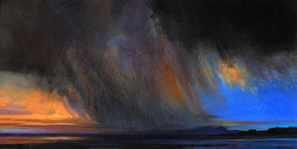 Snow Shower Over Rum