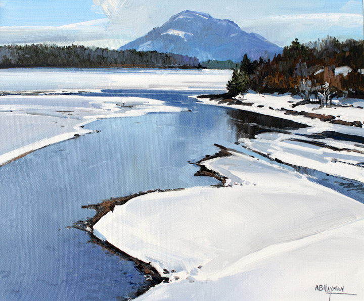 Frozen Loch Laggan